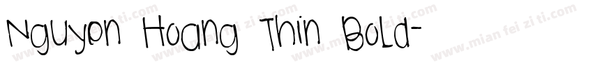 Nguyen Hoang Thin Bold字体转换
